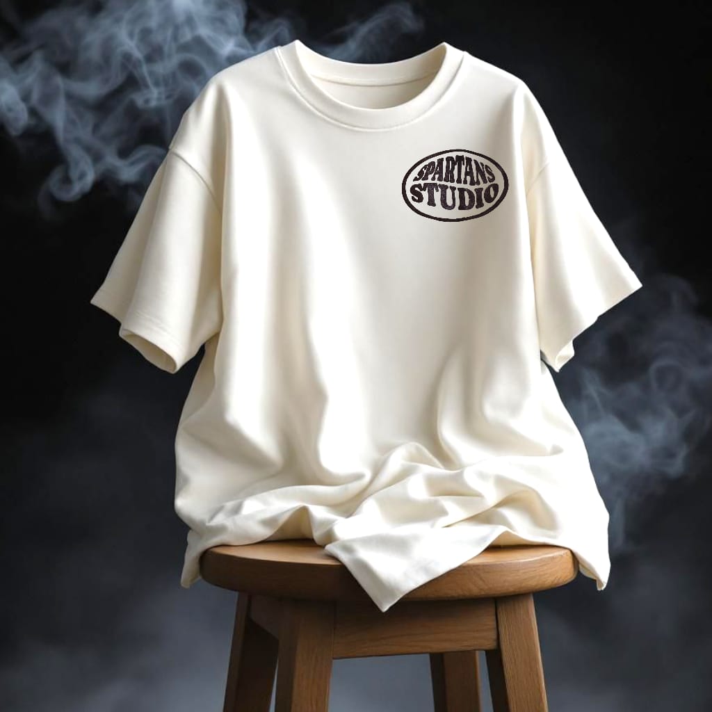 WHITE NEVER LOOK BACK T-SHIRT